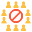 no aglomeraciones